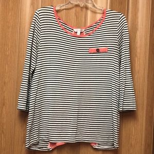 Charming Charlie 3/4 sleeve shirt